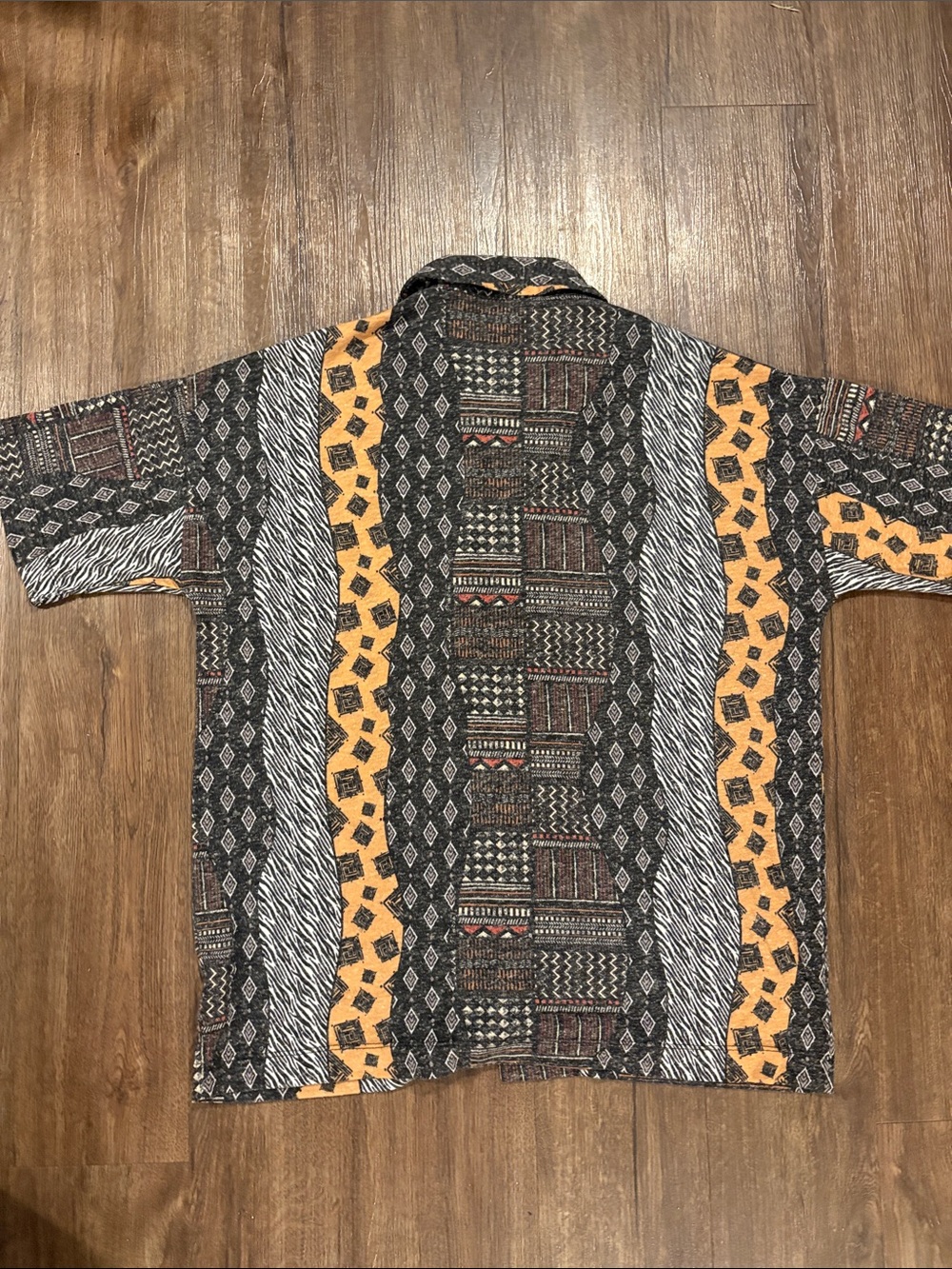 Zara Men’s Medium button down geometric print - Picture 6 of 8